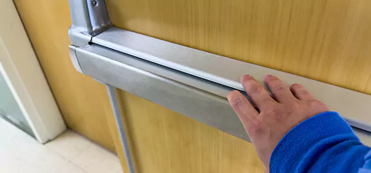 Installing a Push Bar on a Door Grand Junction